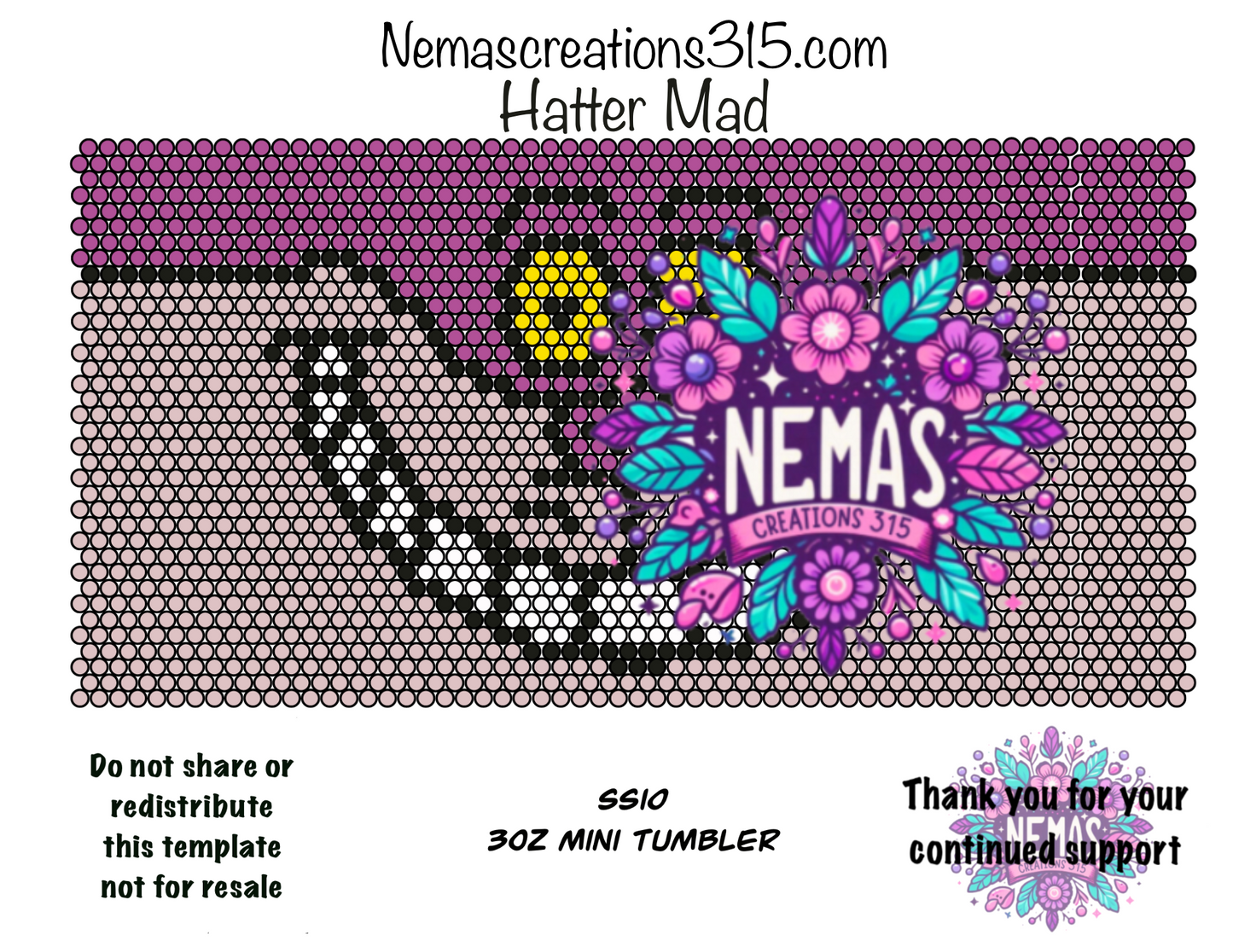 3oz Rhinestone Tumbler Templates SS10