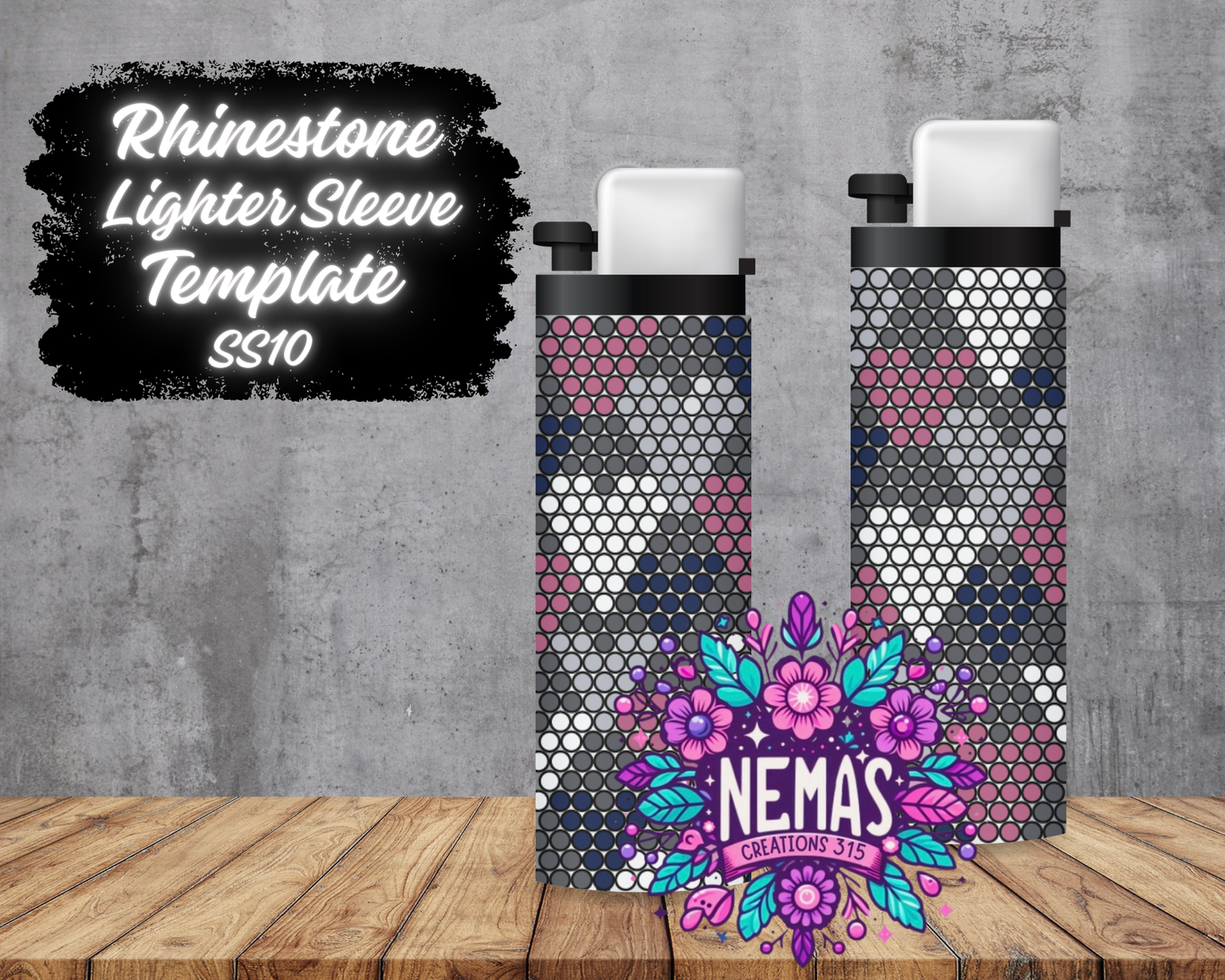 Hearts Bic Lighter Sleeve/size SS10 or Diamond Dots brand