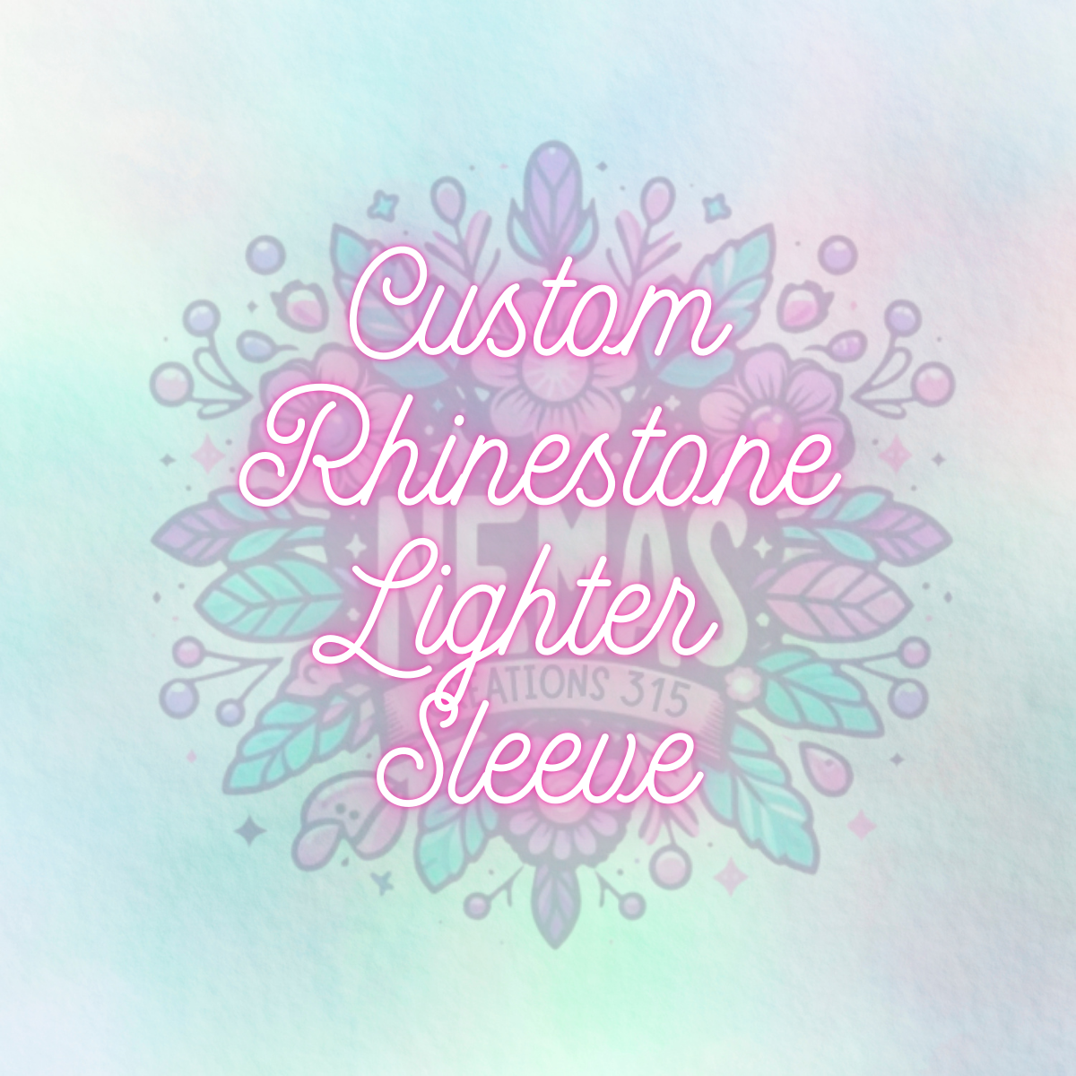 Custom Rhinestone Lighter Sleeves