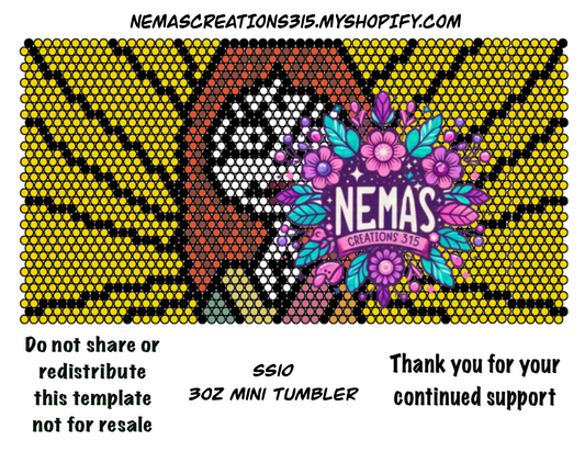 3oz Rhinestone Tumbler Templates SS10