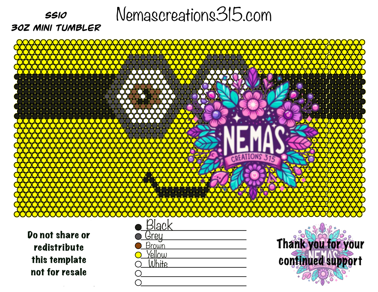 3oz Rhinestone Tumbler Templates SS10