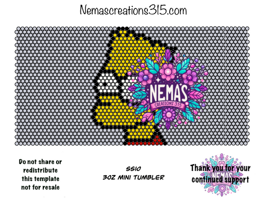 3oz Rhinestone Tumbler Templates SS10