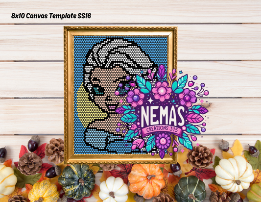 Ice Queen Canvas Template 8.5" x 11"