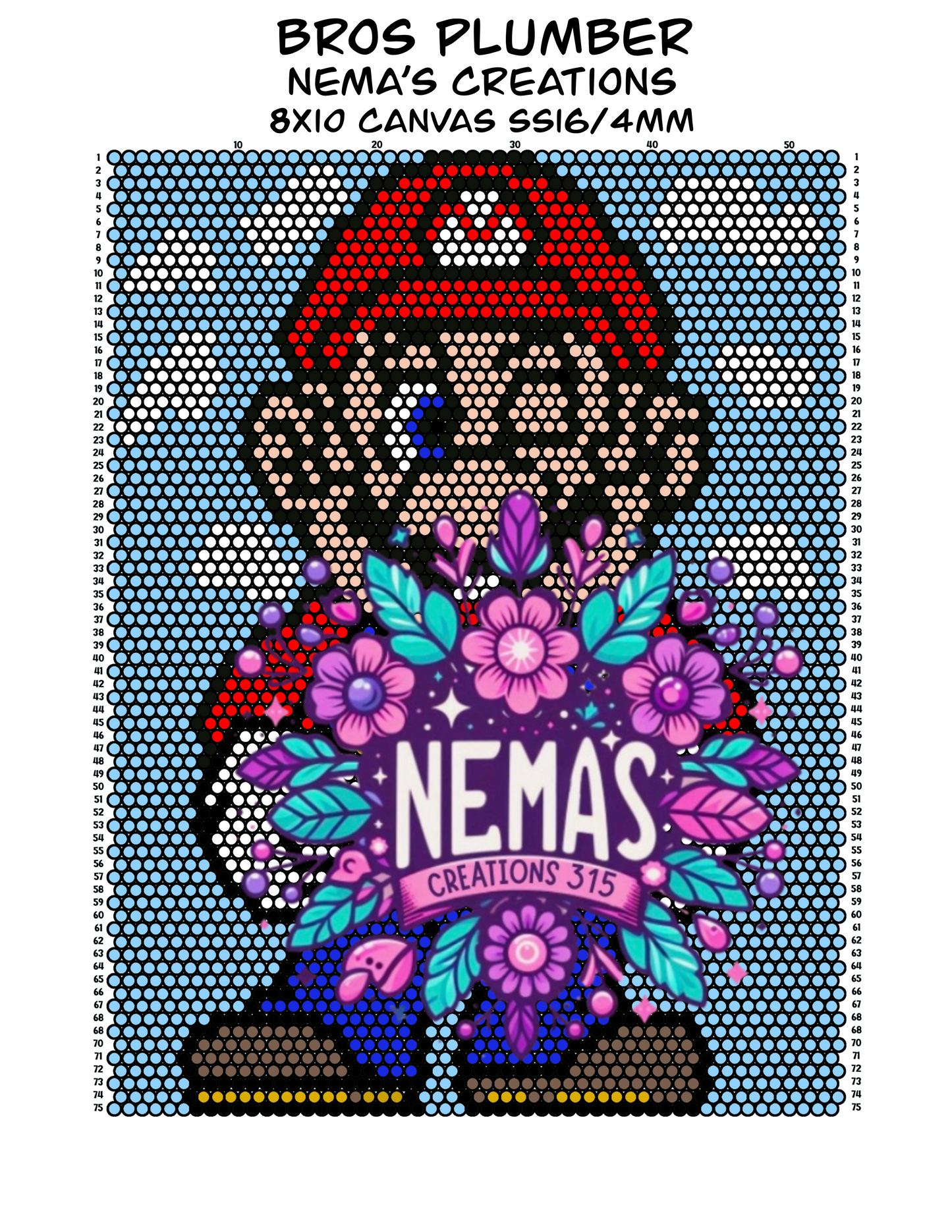 Bros Plumber Canvas Template 8.5" x 11"