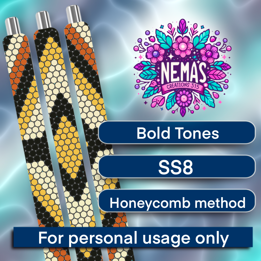 SS8 Pen Template Bold Tones