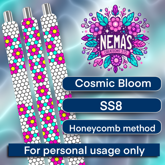 SS8 Pen Template Cosmic Bloom