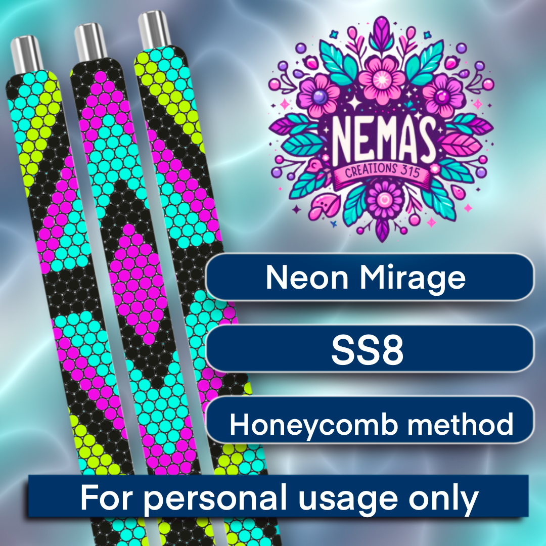 SS8 Pen Template Neon Mirage