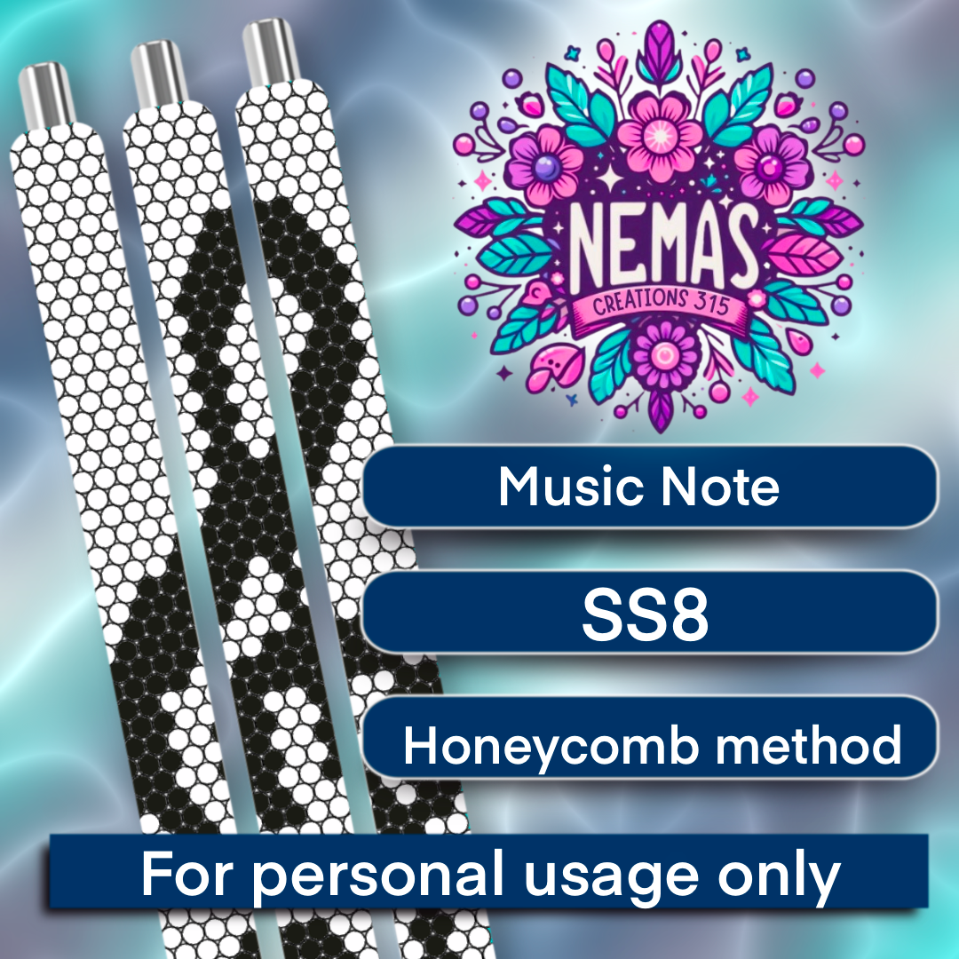 SS8 Pen Template Music Notes