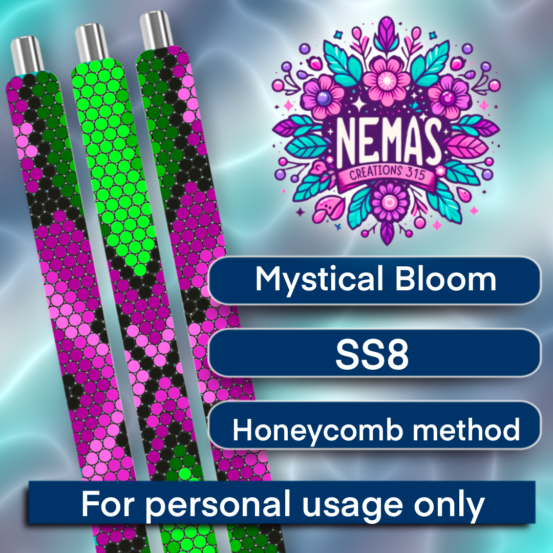 SS8 Pen Template Mystical Bloom – Nema's Creative Designs
