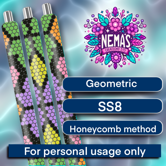 SS8 Pen Template Geometric